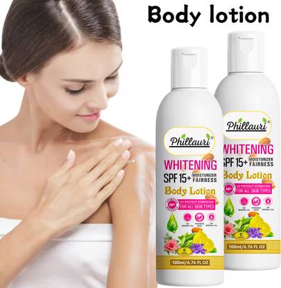 Phillauri Sunscreen - SPF 50 PA++ SPF 15+ Body Lotion Skin Lightening Lotion Fairness For Hand & Body