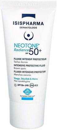 Isis Pharma Sunscreen - SPF 50+ PA++++ Neotone Radiance Anti Dark Spots - Intensive Protective Fluid