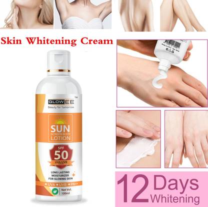 Glowee Sunscreen - SPF 50 PA+ body lotion for summer