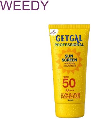 WEEDY Sunscreen - SPF 50 PA+++ Reef-Safe Sunscreen SPF 50 PA++++ with Blue Light Blocking