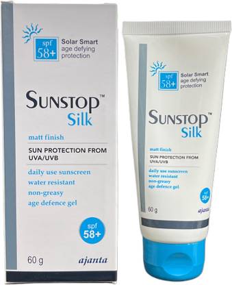 SUNSTOP Sunscreen - SPF 58 Silk Matt Finish Age Defence Sunscreen Gel