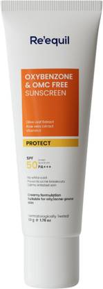 Re'equil Sunscreen - SPF 50 PA+++ Oxybenzone and OMC Free Sunscreen