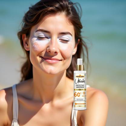 Utkrisht Sunscreen - SPF 60+ PA+++ Khadi SPF 60 Lotion for Soft Glow and Pollution Free Skin