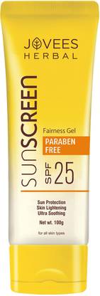 JOVEES Sunscreen - SPF 25 Fairness Gel Sunscreen | Oily & Combination Skin