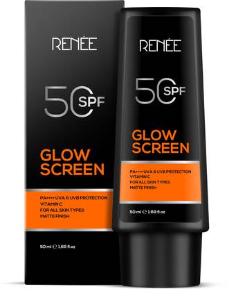 Renee Sunscreen - SPF 50 PA++++ Glowscreen SPF 50 Sunscreen Cream - 50ml