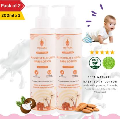 Mevasa Sunscreen Deep Moisture UV Protection, pH Balanced Natural Combo Body Lotion for dry skin
