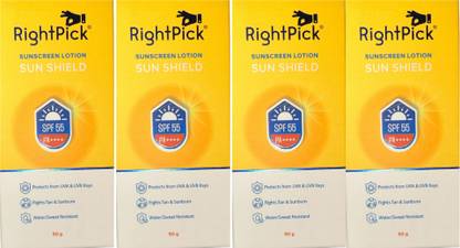 RIGHTPICK Sunscreen - SPF 50 PA++++ Broad Spectrum UVA/UVB Protection | Waterproof, Non-Greasy & Matte Finish