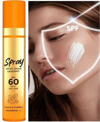 FLORERO Sunscreen - SPF 60 PA+++ Sunscreen Niacinamide 2% Vitamin C Sunscreen for glowing skin
