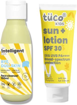 TuCo Sunscreen - SPF 30 PA++++ Kids Face Wash & Sunscreen Lotion SPF30 for Ages 2-5, 5-10, 10-15 Kids