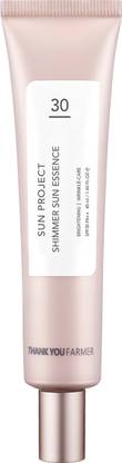 Thank You Farmer Sunscreen - SPF 30 PA++ Sun Project Shimmer Sun Essence SPF30 PA++