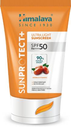 HIMALAYA Sunscreen - SPF 50 PA++++ Sun Protect+ Ultra Light Sunscreen