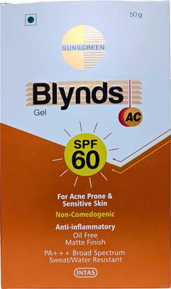 Blynds Sunscreen - SPF 50 PA+++ AC Sunscreen Gel SPF 60+ PA+++