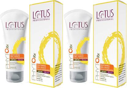 Lotus Professional Sunscreen - SPF 50 PA+++ Dry-Touch Daily Sunblock SPF80_50g(Pack of 2)