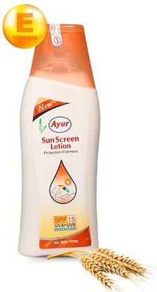 AYUR HERBALS Sunscreen - SPF 15 PA+++ Sun Screen Lotion (Pack Of 2)