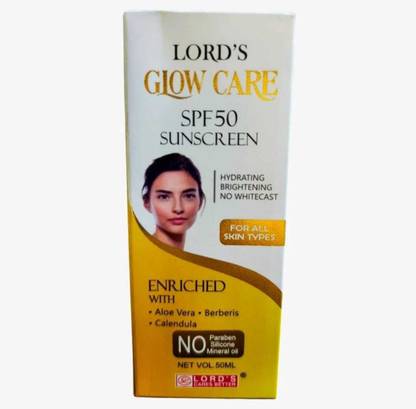 LORD'S Sunscreen - SPF 50 PA+++ GLOW CARE SPF50 SUNSCREEN