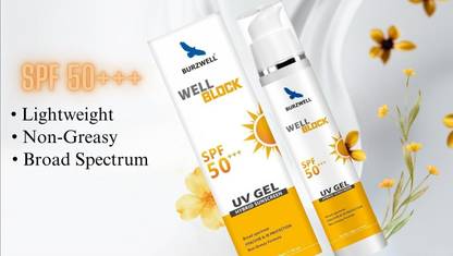 WELLBLOCK Sunscreen - SPF 50 PA+++ Well Block SPF 50+++ UV Gel Hybrid Sunscreen