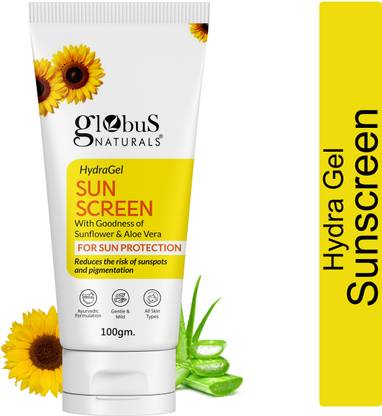 Globus Naturals Sunscreen Hydra Gel For Sun Protection All Skin Types