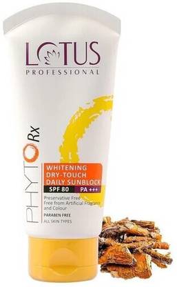 Lotus Professional Sunscreen - SPF 50 PA+++ PHYTORX WHITENING DRY-TOUCH DAILY SUNBLOCK