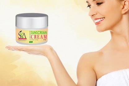 SKA Sunscreen - SPF 80 PA+++ Sunscreen Cream, Daily Sun Protect Cream For Face - Sun Block for All Skin Types