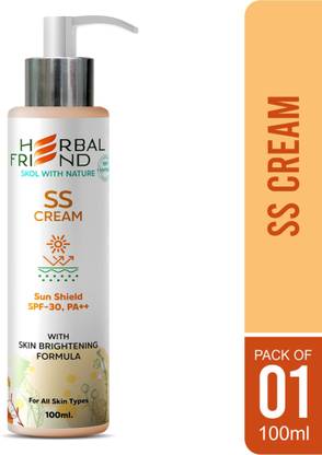 Herbal Friend Sunscreen - SPF 50 PA++ Sun Shield, SS Cream with no White Cast