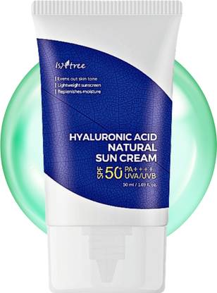 Isntree Sunscreen - SPF 50+ PA++++ Natural Sun Protection Cream | Hyaluronic Acid + SPF50+ PA++++Sensitive Skin