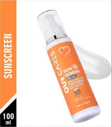 Ourcares Sunscreen - SPF 50 PA++++ Ultra-Lightweight & Non-Greasy & Hydrating