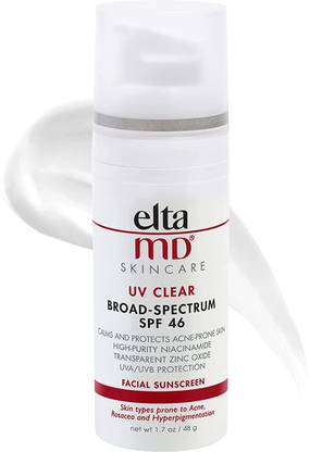 EltaMD Sunscreen - SPF 50 UV Clear Facial Sunscreen SPF 46 - For Skin Types Prone To Acne,