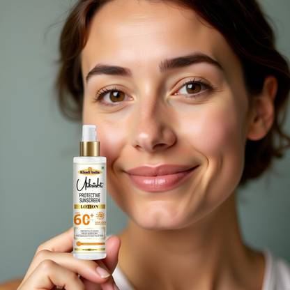 Utkrisht Sunscreen - SPF 60+ PA+++ Khadi Daily Skin Lotion SPF 60 with Herbal Blend
