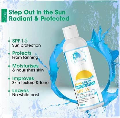 Sipradh Sunscreen - SPF 50 PA++ BodyLotion Nourishing Body Milk with Almond Oil & Vitamin E Sunscreen bodylotion