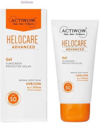 Actiwow Sunscreen - SPF 50 Helocare SPF 50 Sunscreen with Blemish-Fading Actives