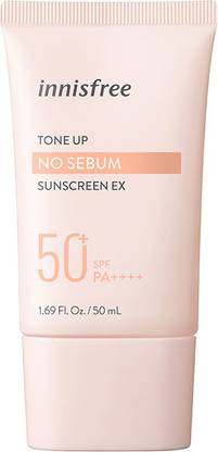 innisfree Sunscreen - SPF 50 PA++++ Tone Up No Sebum Sunscreen EX SPF50+ PA++++