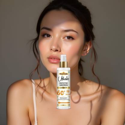 Utkrisht Sunscreen - SPF 60+ PA+++ Khadi Herbal SPF 60 Sunscreen for Anti-Tan and Sun Shield