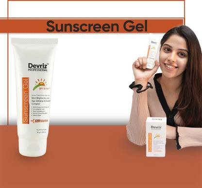 DEVRIZ PROFESSIONAL Sunscreen - SPF 50 PA+++ Sunscreen SPF 50 PA+++|UVA/B & Blue Light Protection for Men & Women