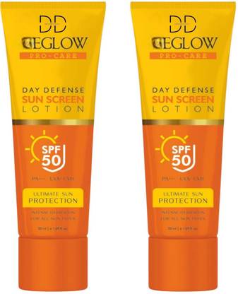 DOOMSDAY Sunscreen - SPF 50 PA++ MEGLOW DEFENSE SUNSCREEN FOR HIGH PROTECTION FOR UVA/UVB RAYS PACK OF- 50ml x 2