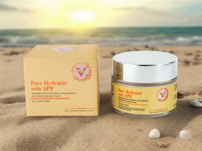 The velvet veils Sunscreen - SPF 10 PA+ Face Hydrator with SPF Protection formula | Nourishes face | Radiant formula