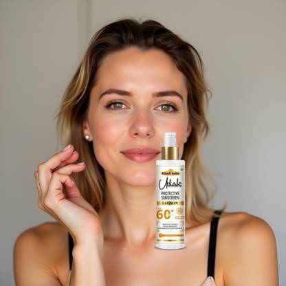 Utkrisht Sunscreen - SPF 60+ PA+++ Khadi Herbal SPF 60 Lotion with Skin Rejuvenating Formula