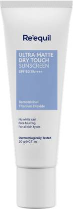 Re'equil Sunscreen - SPF 50 PA++++ Ultra Matte Dry Touch Gel
