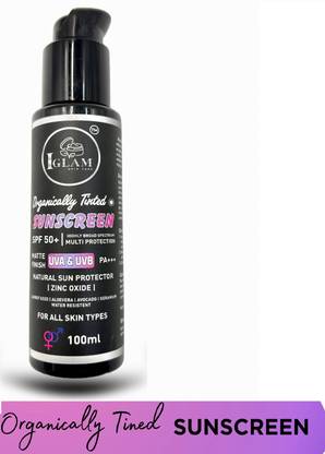 IGLAM Sunscreen - SPF 50 PA+++ Organically Tinted Sunscreen SPF 50+