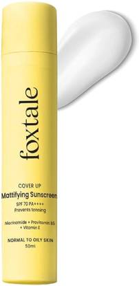 Foxtale Sunscreen - SPF 70 PA++++ Mattifying Sunscreen SPF 70+ PA++++ Prevents Tanning