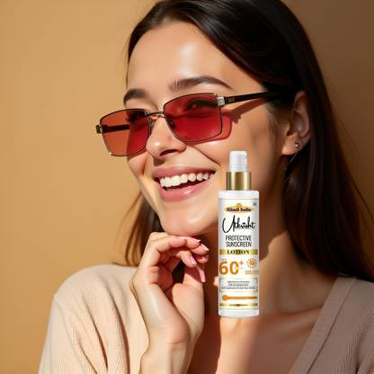 Utkrisht Sunscreen - SPF 60+ PA+++ Khadi Sunscreen Lotion SPF 60 for Flawless Skin Care