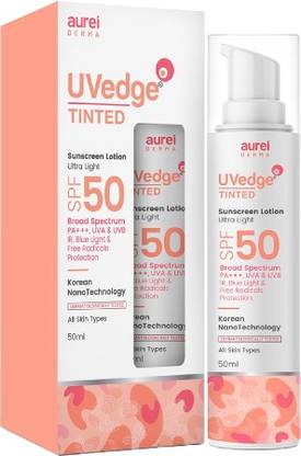 Aurelderma Sunscreen - SPF 50 PA+++ UVedge Tinted SPF-50 Sunscreen