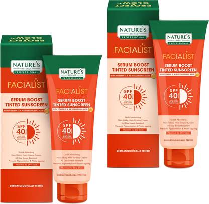 Nature's Essence Sunscreen - SPF 50 PA+++ SERUM BOOST TINTED SUNSCREEN SPF 40 (2PCS)