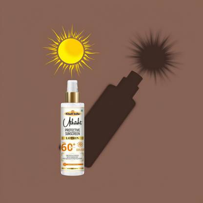 Utkrisht Sunscreen - SPF 60+ PA+++ Khadi Sun Protection Lotion SPF 60 for Smooth Skin