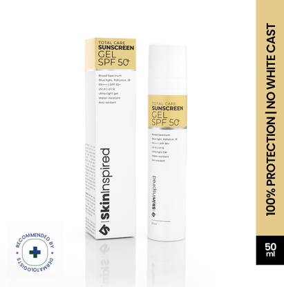 SkinInspired Sunscreen - SPF 50 PA+++ Total Care Sunscreen Gel/Ultra Light Gel/Broad Spectrum UVA & B Rays