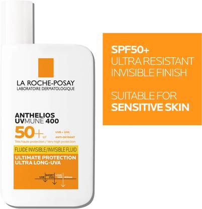 La Roche Posay Sunscreen - SPF 50 PA+ Anthelios UVmune 400 Invisible Fluid SPF50 50ml