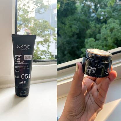 SKOG Sunscreen - SPF 35 PA+++ " Daily Sunshield 1 x De-Tan Cream"