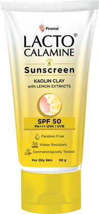 Lacto Calamine Sunscreen - SPF 50 PA+++ Sunshield Matte Look Paraben & Sulphate free