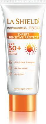 La Shield Sunscreen - SPF 50+ PA+++ Fisico SPF 50+ & PA+++ Mineral Based Sunscreen Gel | Chemical filter free |