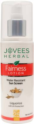 JOVEES Sunscreen - SPF 25 PA+++ Herbal Sunscreen Fairness Lotion,SPF24,200ml