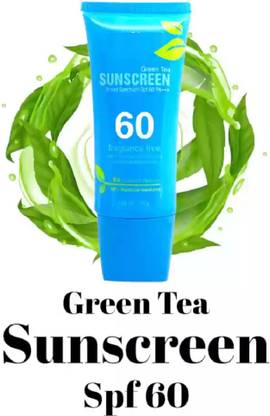 EVERERIN Sunscreen - SPF 60 PA++ Green Tea Sunscreen | Broad Spectrum SPF 60 PA+++ | UVA & UVB Protection